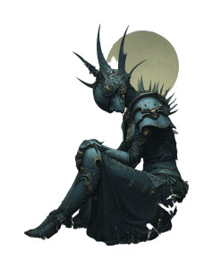 Occultist In Armor Vinyl Car Decal Sticker – Waterproof & UV-Resistant 8"