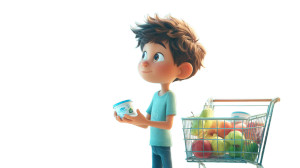 Boy In Yogurt Aisle Vinyl Car Decal Sticker – Waterproof & UV-Resistant 8"