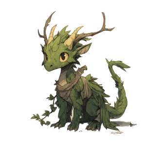 Tiny Leshy Dragon Vinyl Car Decal Sticker – Waterproof & UV-Resistant 8"