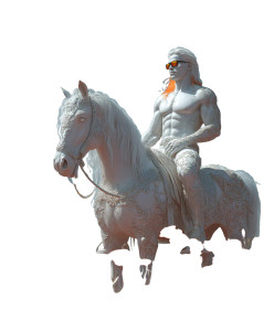 Pearly Centaur Vinyl Car Decal Sticker – Waterproof & UV-Resistant 8"