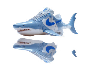 Surreal Three-Legged Shark Vinyl Car Decal Sticker – Waterproof & UV-Resistant 8"