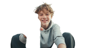 Stylish Boys With Water Jug Vinyl Car Decal Sticker – Waterproof & UV-Resistant 8"