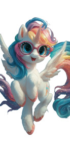 Magical Unicorn Pony Vinyl Car Decal Sticker – Waterproof & UV-Resistant 8"