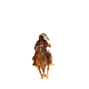 Warrior On Horseback V3 Vinyl Car Decal Sticker – Waterproof & UV-Resistant 8"