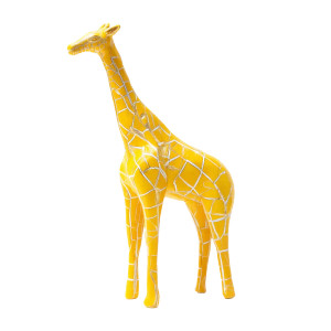 Kintsugi Giraffe Toy Vinyl Car Decal Sticker – Waterproof & UV-Resistant 8"