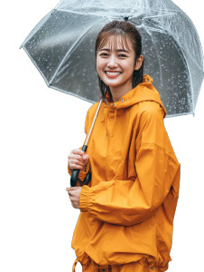 Smiling In Raincoat Vinyl Car Decal Sticker – Waterproof & UV-Resistant 8"