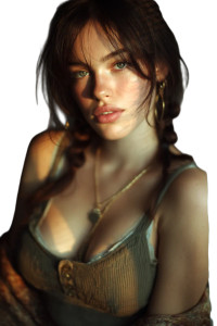 Golden Hour Supermodel Vinyl Car Decal Sticker – Waterproof & UV-Resistant 8"