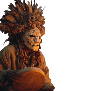 Shamanic Wizards Dancing Vinyl Car Decal Sticker – Waterproof & UV-Resistant 8"