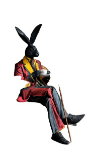 Fashionable Rabbit Couple Vinyl Car Decal Sticker – Waterproof & UV-Resistant 8"
