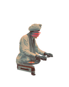 Glitch Dj Surreal Vinyl Car Decal Sticker – Waterproof & UV-Resistant 8"