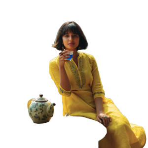 Serene Indian Woman Vinyl Car Decal Sticker – Waterproof & UV-Resistant 8"