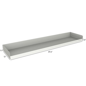RolaCase Shelving System for Tradesman | Sturdy Galvanized Steel Shelf | 50x12in | No Divider