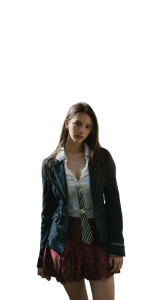 Korean Schoolgirl Portrait V3 Vinyl Car Decal Sticker – Waterproof & UV-Resistant 8"