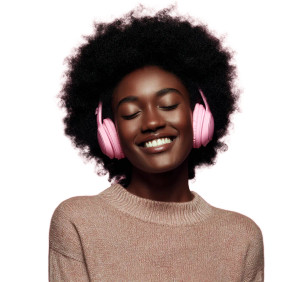 Happy Woman Headphones Vinyl Car Decal Sticker – Waterproof & UV-Resistant 8" Happy Woman Headphones Vinyl Car Decal Sticker – Waterproof & UV-Resistant 8"