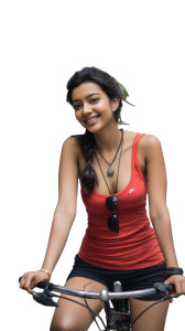 Indian Girl Biking Vinyl Car Decal Sticker – Waterproof & UV-Resistant 8" Indian Girl Biking Vinyl Car Decal Sticker – Waterproof & UV-Resistant 8"