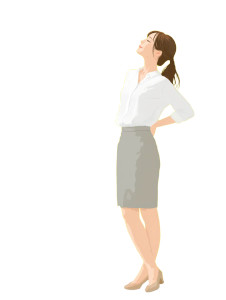 Female Office Worker Vinyl Car Decal Sticker – Waterproof & UV-Resistant 8"