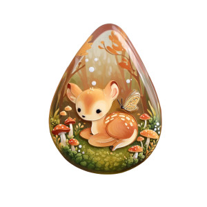 Kawaii Bambi Brooch Vinyl Car Decal Sticker – Waterproof & UV-Resistant 8" Kawaii Bambi Brooch Vinyl Car Decal Sticker – Waterproof & UV-Resistant 8"