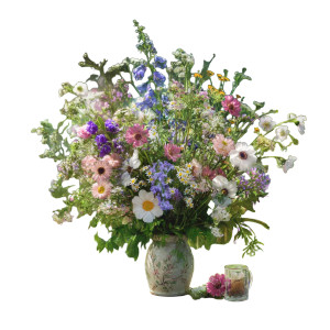 Wildflower Bouquet V5 Vinyl Car Decal Sticker – Waterproof & UV-Resistant 8"