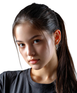Thai-Korean Teen Portrait Vinyl Car Decal Sticker – Waterproof & UV-Resistant 8" Thai-Korean Teen Portrait Vinyl Car Decal Sticker – Waterproof & UV-Resistant 8"