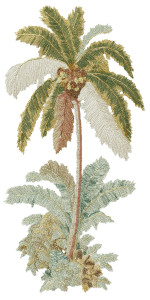 Rhinestone Coconut Tree Vinyl Car Decal Sticker – Waterproof & UV-Resistant 8"