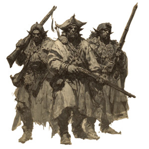 Cossack Orc Warriors Vinyl Car Decal Sticker – Waterproof & UV-Resistant 8"