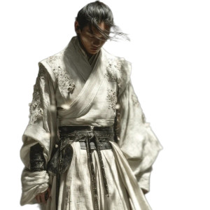 Han Dynasty Nobleman Vinyl Car Decal Sticker – Waterproof & UV-Resistant 8"