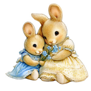 Bunny Mother'S Day Vinyl Car Decal Sticker – Waterproof & UV-Resistant 8"