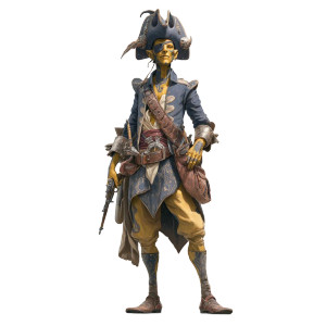 Githyanki Swashbuckler Vinyl Car Decal Sticker – Waterproof & UV-Resistant 8"