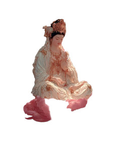 Serene Bodhisattva Vinyl Car Decal Sticker – Waterproof & UV-Resistant 8"