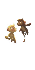 Monkeys Misbehaving Vinyl Car Decal Sticker – Waterproof & UV-Resistant 8"