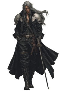 Sephiroth Anime Vinyl Car Decal Sticker – Waterproof & UV-Resistant 8"