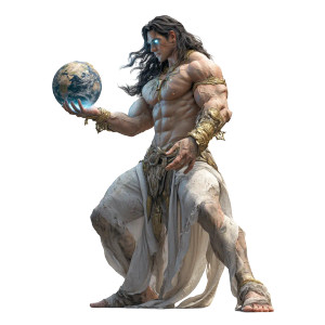 Heroic Earth Holder Vinyl Car Decal Sticker – Waterproof & UV-Resistant 8"