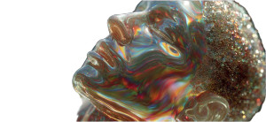 Holographic Human Blob Vinyl Car Decal Sticker – Waterproof & UV-Resistant 8"