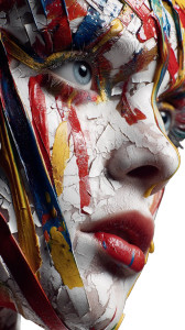 Surreal Beauty Editorial Vinyl Car Decal Sticker – Waterproof & UV-Resistant 8"