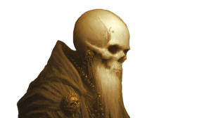 Skull Faced Necromancer Vinyl Car Decal Sticker – Waterproof & UV-Resistant 8"