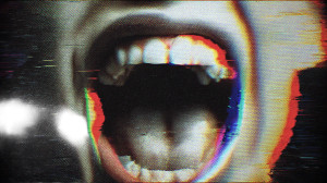 Screaming Static Mouth Vinyl Car Decal Sticker – Waterproof & UV-Resistant 8"