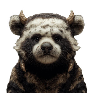 Raccoon Panda Hybrid Vinyl Car Decal Sticker – Waterproof & UV-Resistant 8"