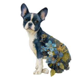 French Bulldog Portrait Vinyl Car Decal Sticker – Waterproof & UV-Resistant 8"