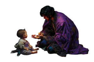 Mage And Baby Vinyl Car Decal Sticker – Waterproof & UV-Resistant 8"