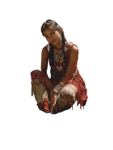 Indigenous Girl Vinyl Car Decal Sticker – Waterproof & UV-Resistant 8"