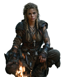 Forest Huntress Vinyl Car Decal Sticker – Waterproof & UV-Resistant 8"