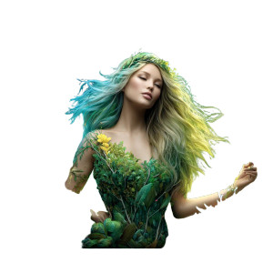 Mother Nature Fantasy Vinyl Car Decal Sticker – Waterproof & UV-Resistant 8" Mother Nature Fantasy Vinyl Car Decal Sticker – Waterproof & UV-Resistant 8"