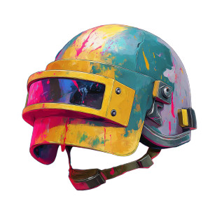 Pop-Art Pubg Helmet Vinyl Car Decal Sticker – Waterproof & UV-Resistant 8"