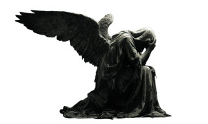 Weeping Angel Of Death Vinyl Car Decal Sticker – Waterproof & UV-Resistant 8"