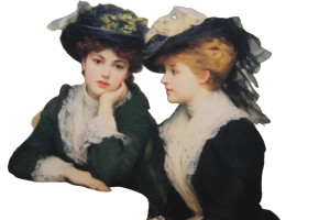 Belle Epoque Women Vinyl Car Decal Sticker – Waterproof & UV-Resistant 8"