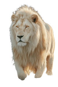 Celestial Flame Lion Vinyl Car Decal Sticker – Waterproof & UV-Resistant 8"