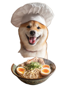 Chef Shibainu Vinyl Car Decal Sticker – Waterproof & UV-Resistant 8" Chef Shibainu Vinyl Car Decal Sticker – Waterproof & UV-Resistant 8"