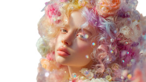 Luminous Fantasy Woman Vinyl Car Decal Sticker – Waterproof & UV-Resistant 8"