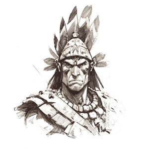 Inca Warrior Portrait Vinyl Car Decal Sticker – Waterproof & UV-Resistant 8" Inca Warrior Portrait Vinyl Car Decal Sticker – Waterproof & UV-Resistant 8"