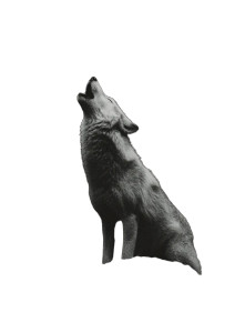 Howling Wolf V4 Vinyl Car Decal Sticker – Waterproof & UV-Resistant 8"